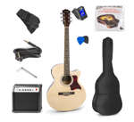 Zestaw: Gitara elektroakustyczna ShowKit Max naturalna+ wzmacniacz+ akcesoria